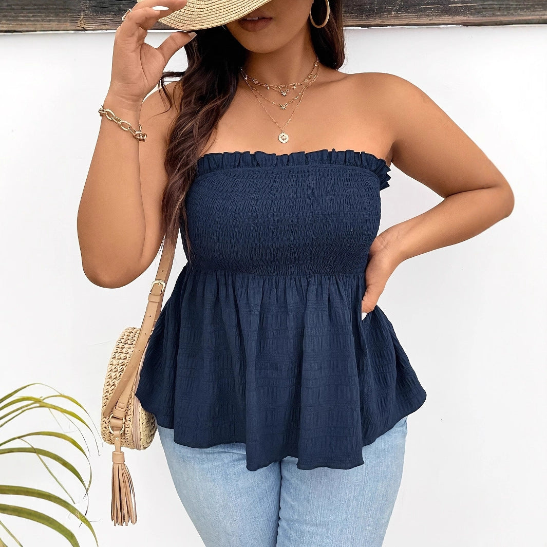 Ruffled Off-shoulder Top