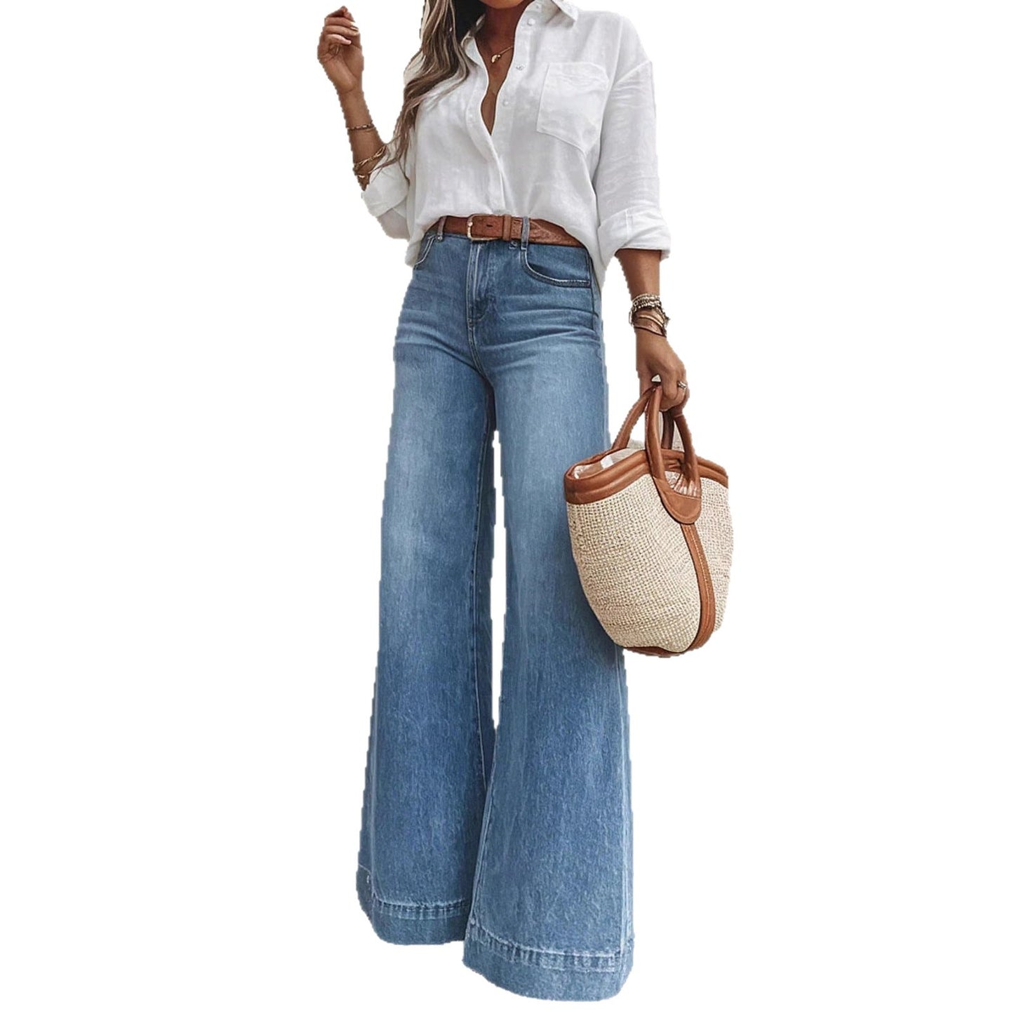 Vintage Washed Relaxed-Fit Jeans
