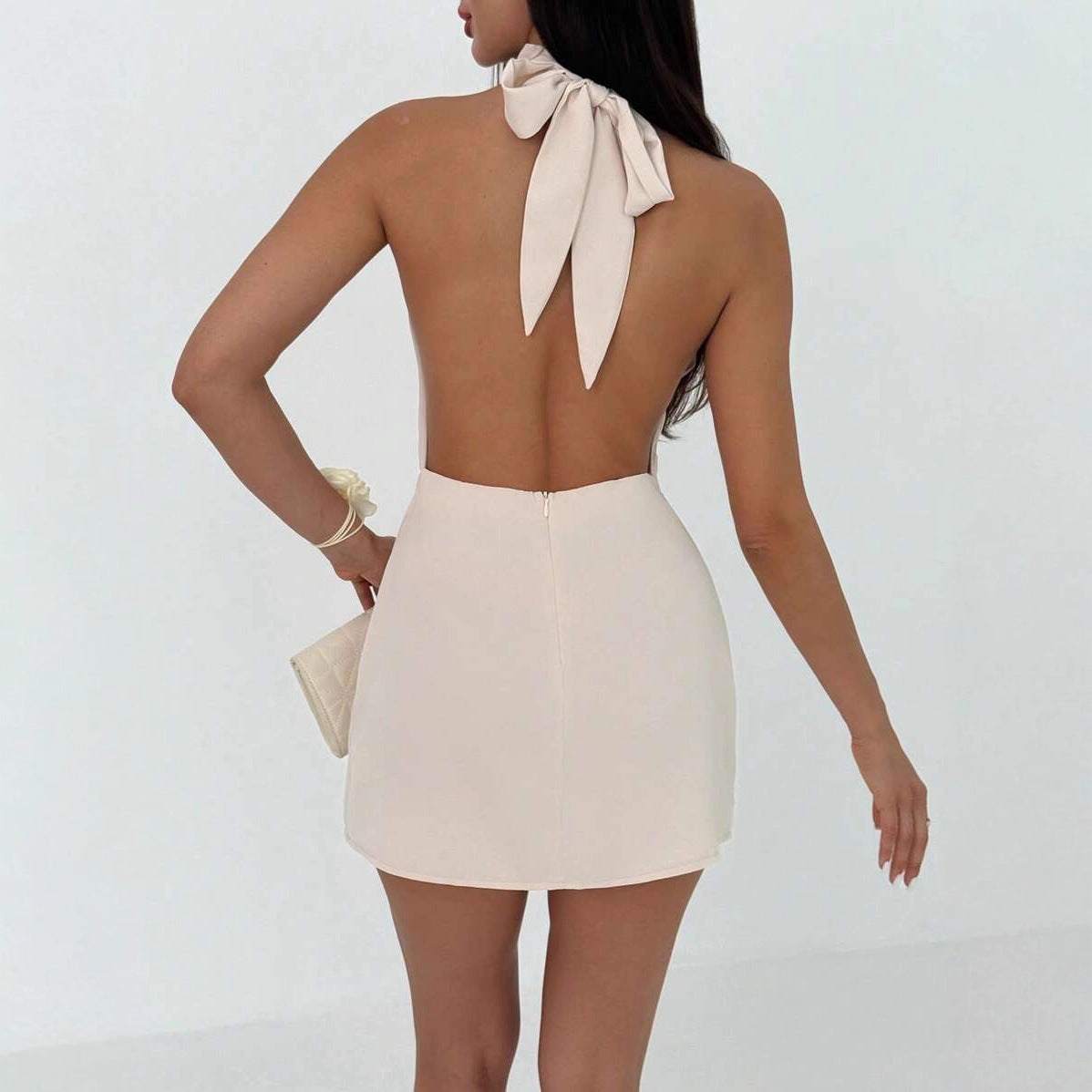 Minimalist Backless Party Dress