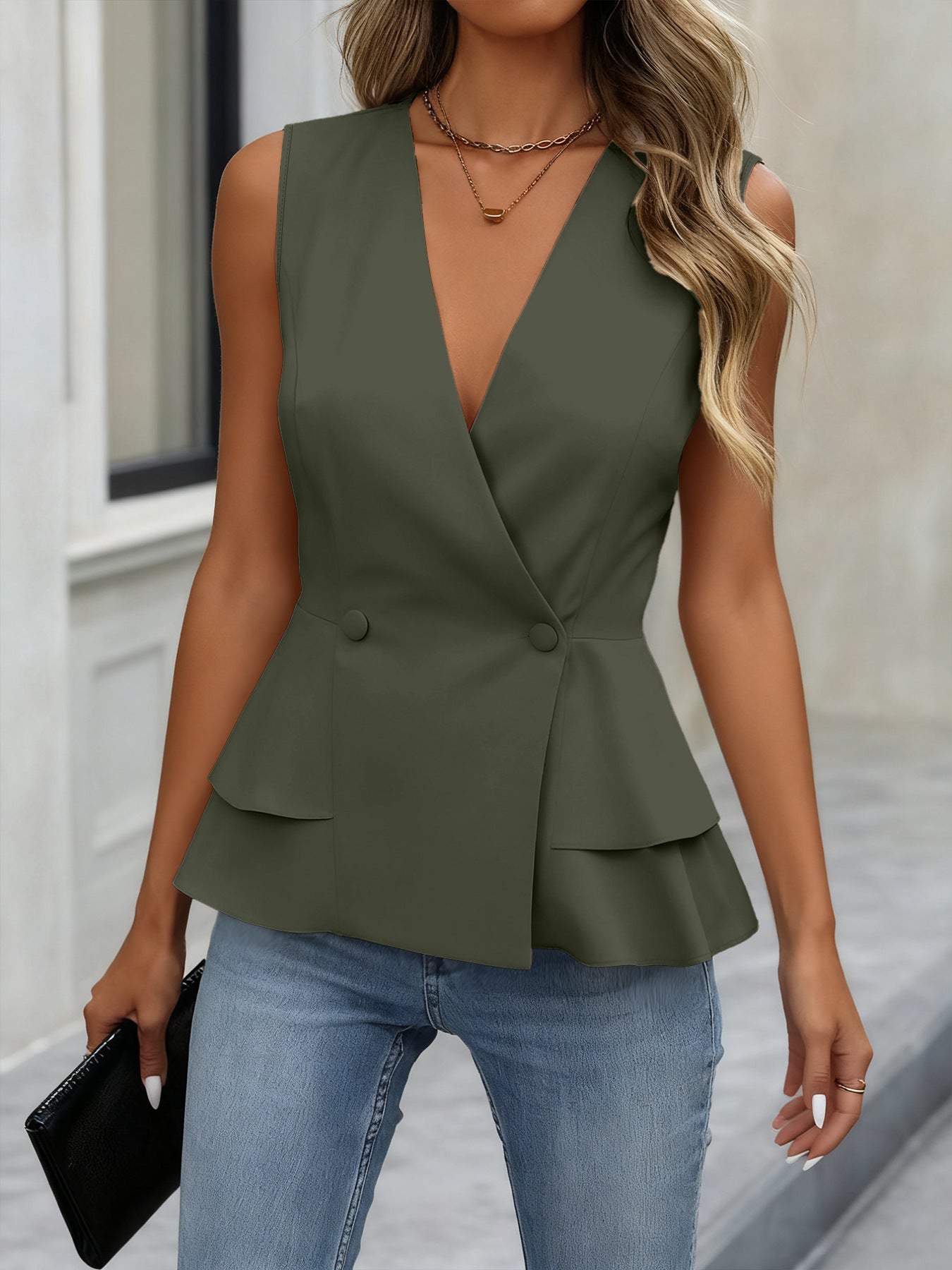 Frill Suit Blouse