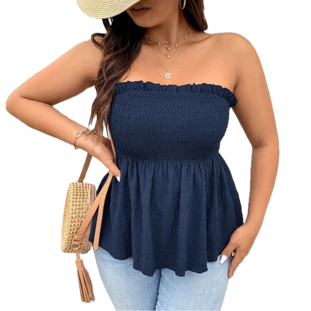 Ruffled Off-shoulder Top