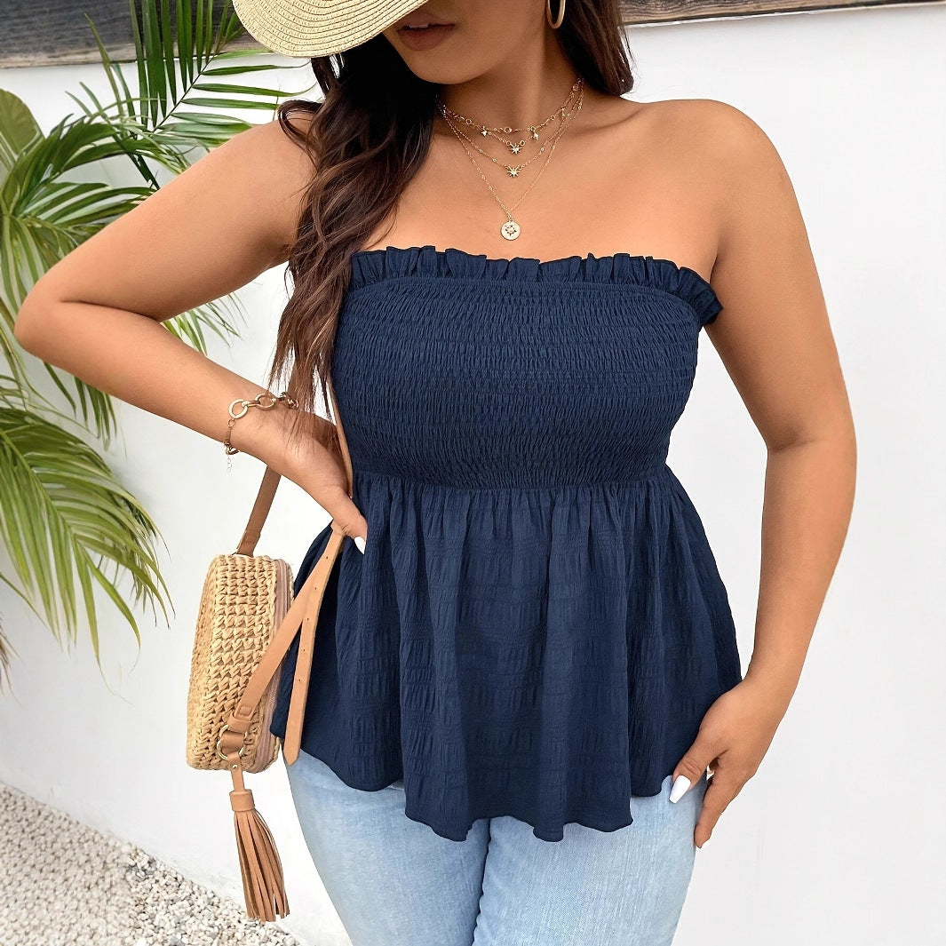Ruffled Off-shoulder Top