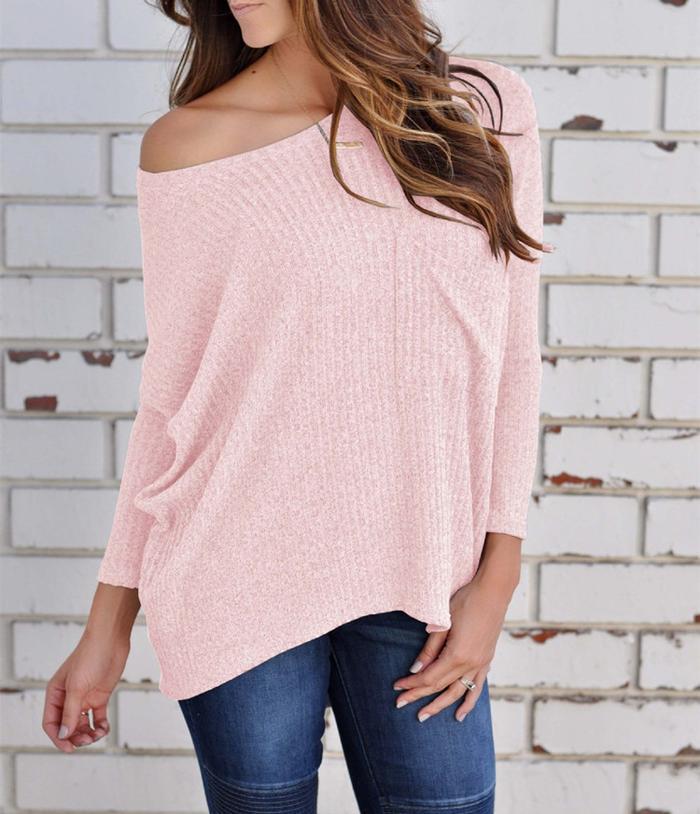 Off Shoulder Knitted Top