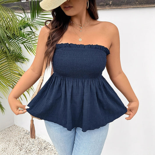 Ruffled Off-shoulder Top
