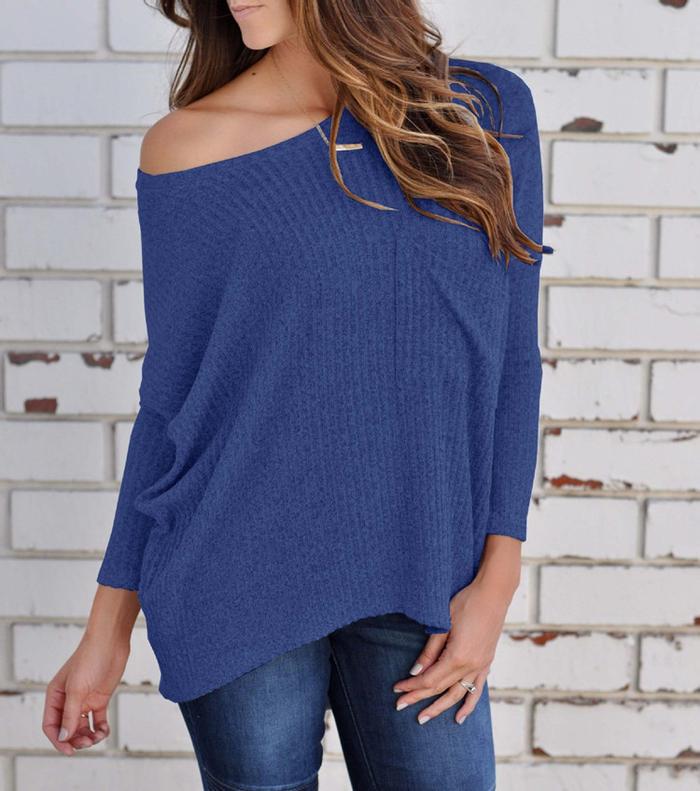 Off Shoulder Knitted Top