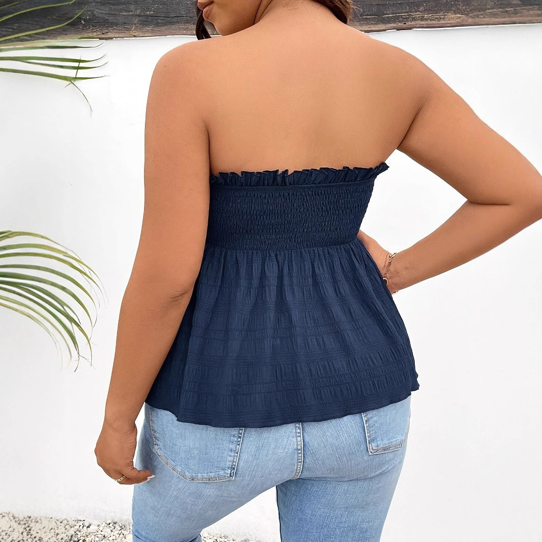 Ruffled Off-shoulder Top